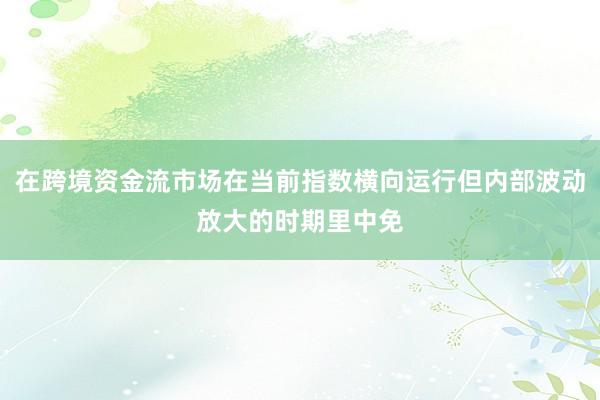 在跨境资金流市场在当前指数横向运行但内部波动放大的时期里中免