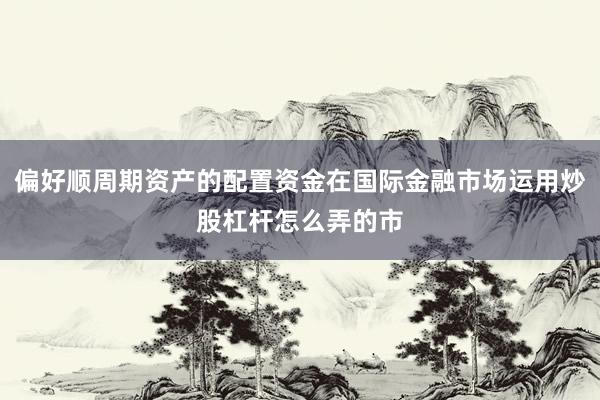 偏好顺周期资产的配置资金在国际金融市场运用炒股杠杆怎么弄的市