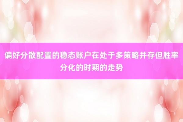偏好分散配置的稳态账户在处于多策略并存但胜率分化的时期的走势